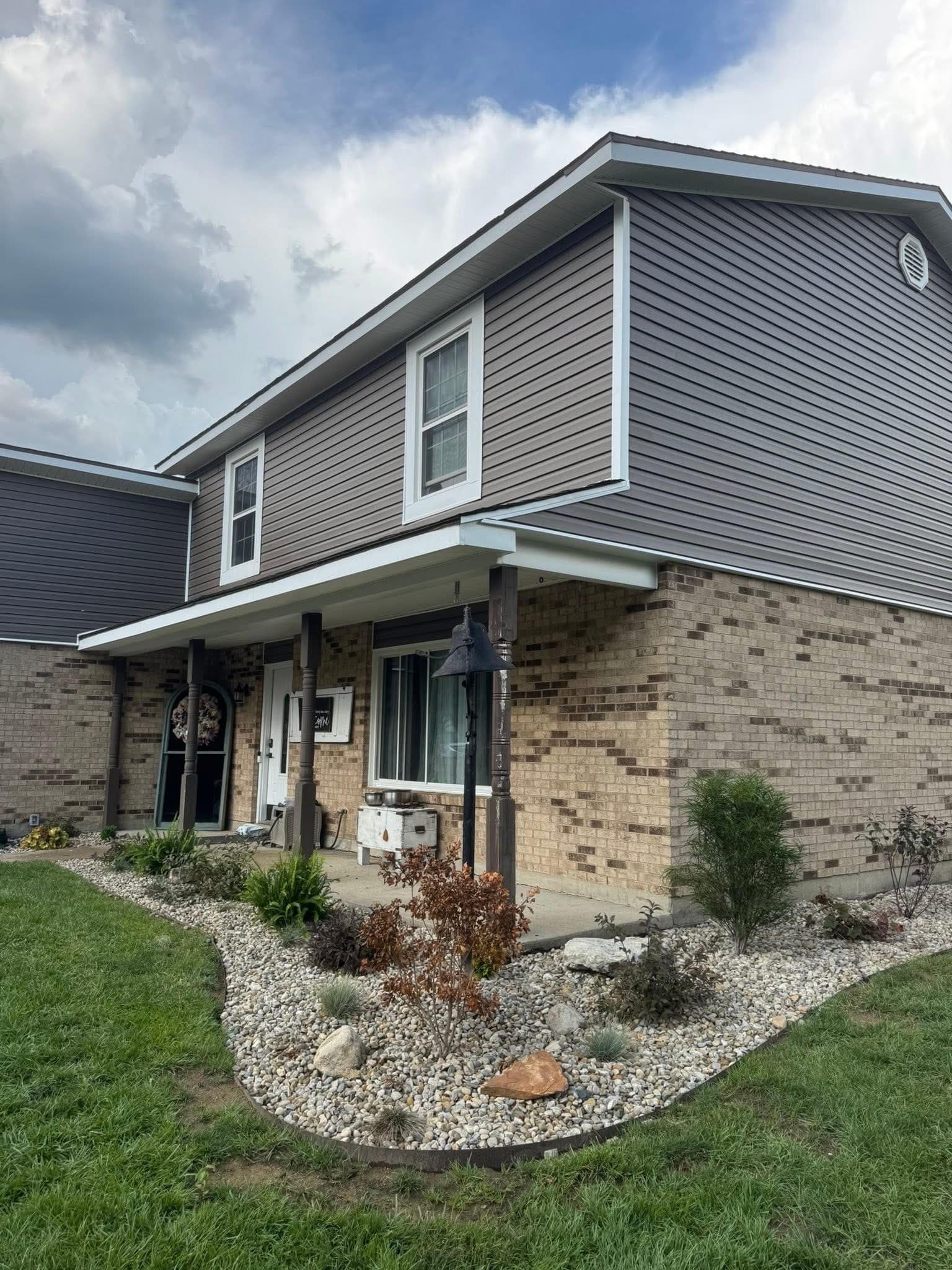 Freshly finished home exterior with new siding by 937 Precision in Dayton Ohio
